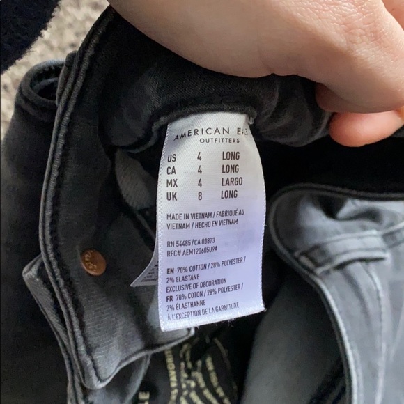 American Eagle Black/Grey Jeans - Picture 4 of 6